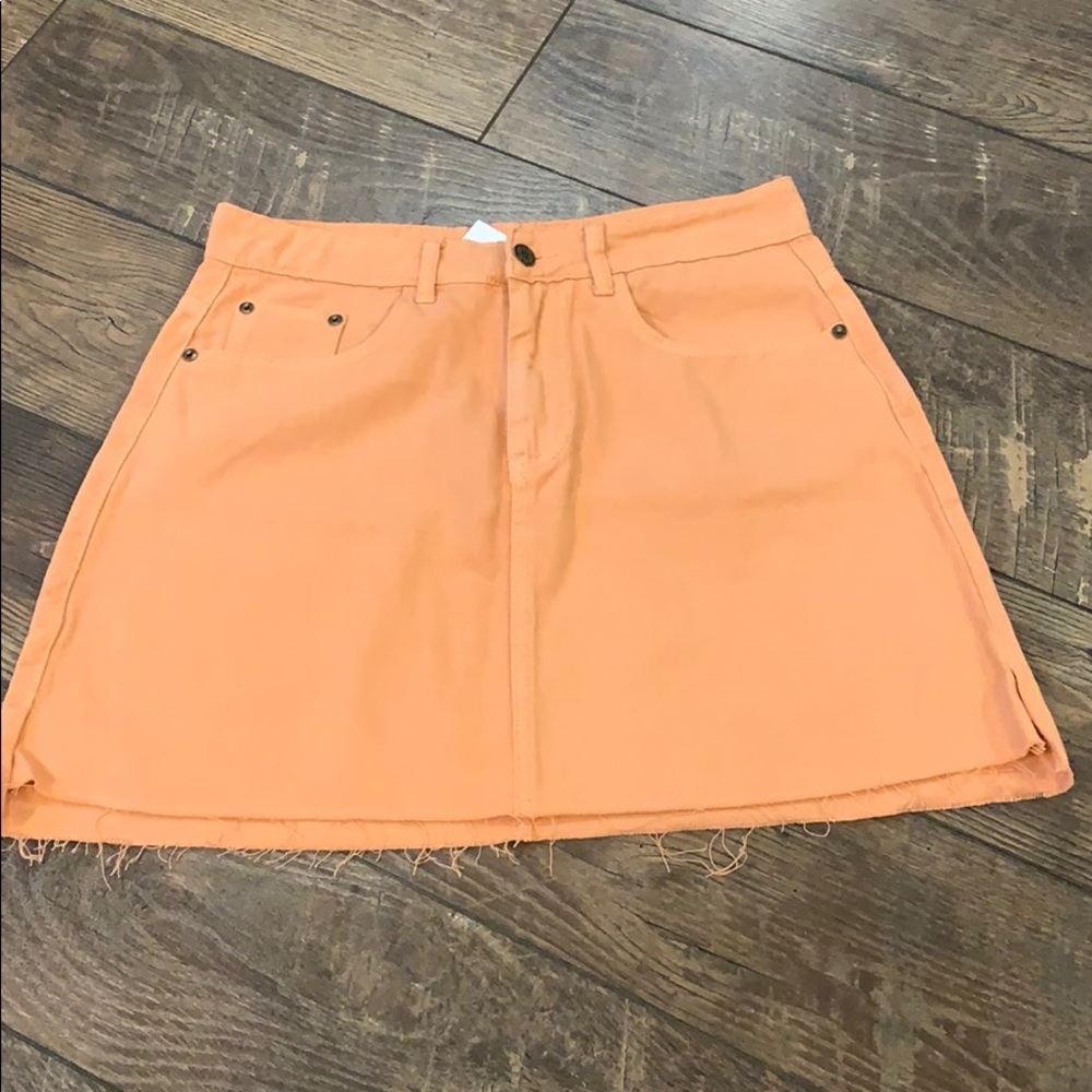 NWT Raw Hem Jean Skirt - Picture 2 of 6